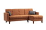 Atelier Del Sofa Polya Sofá Cama Esquinero Rojo Teja